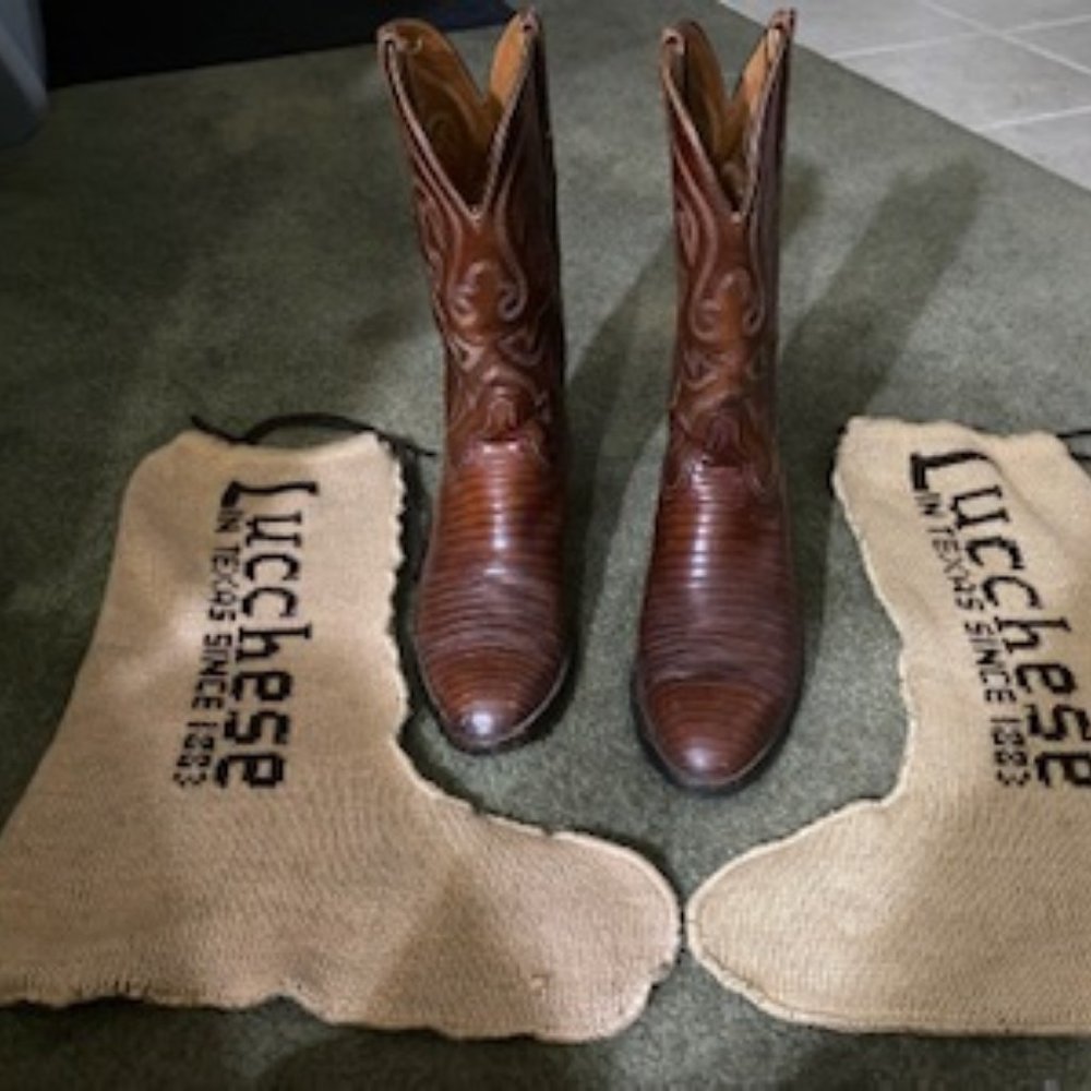 Lucchese  Mens Classics Lizard Handmade Cowboy Boots
